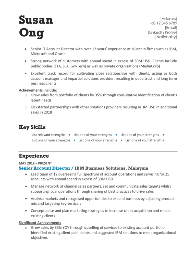 resume writer malaysia